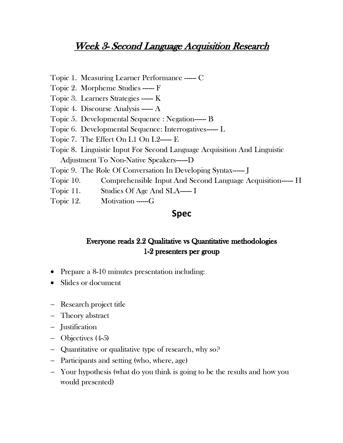 research topics in language acquisition