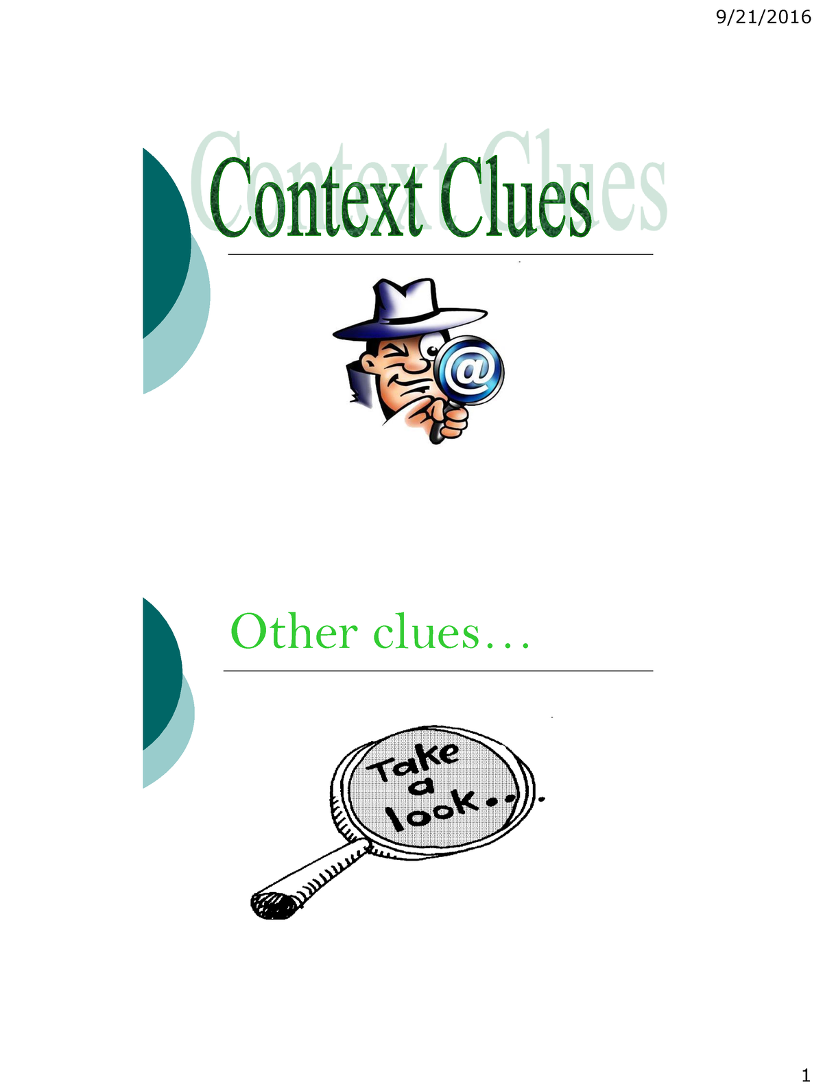 context clues essay