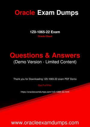 1z0-1065-22 Valid Exam Test