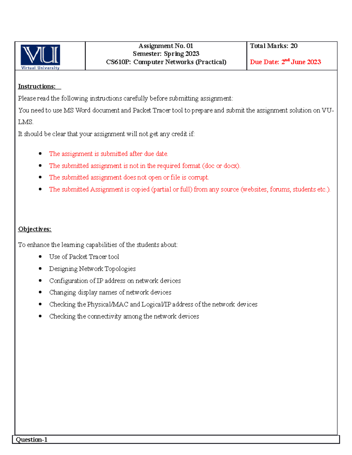 Mcm301 Communication Skills Assignment No 01 Semester Spring 2023 Cs610p Computer Mcm301 Communication Skills Assignment No 01 Semester Spring 2023 Cs610p Computer