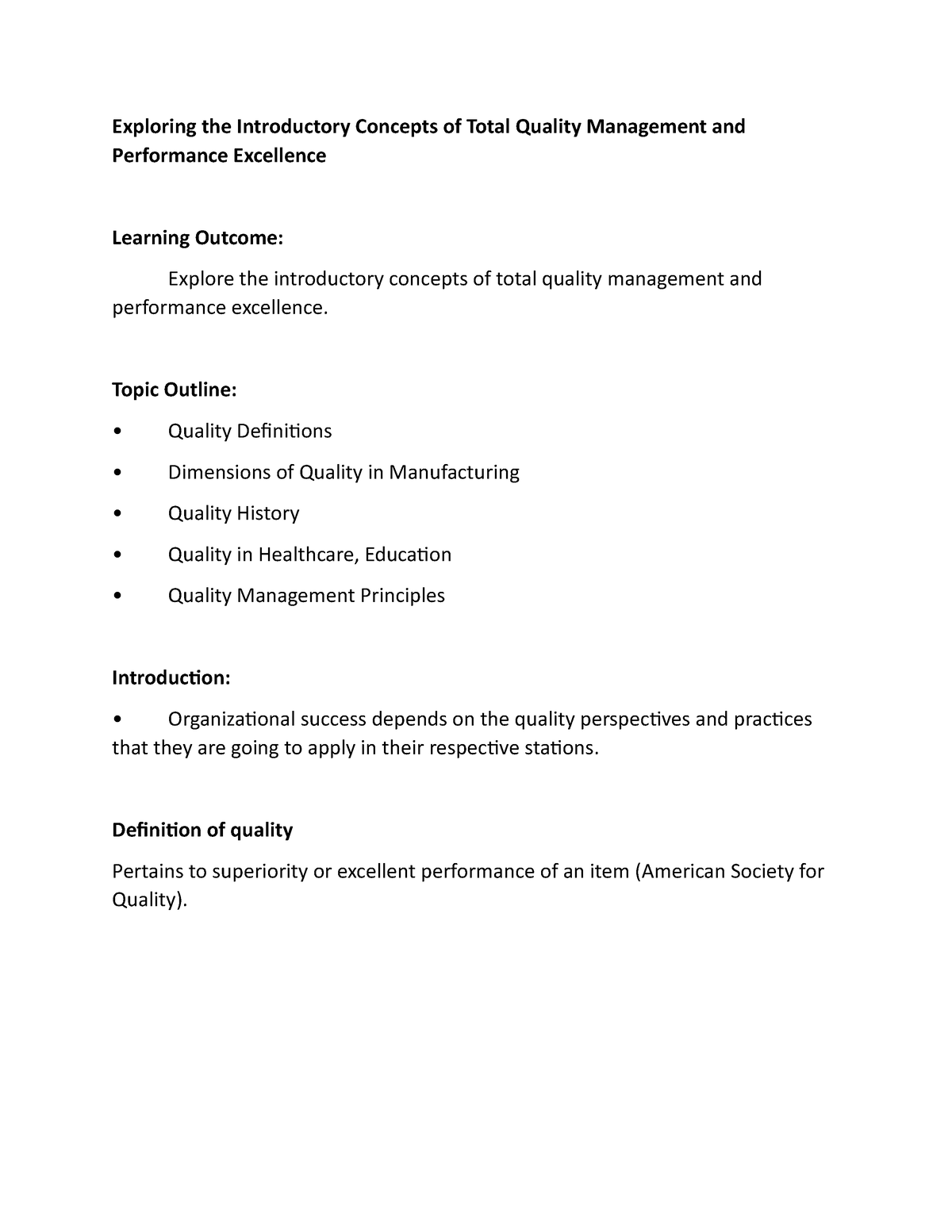 phd thesis on quality management