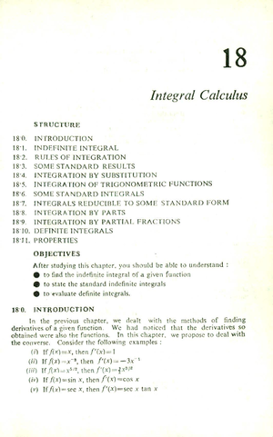 6. Differential Calculus - 17 Differential Calculus STRUCTURE 170 ...