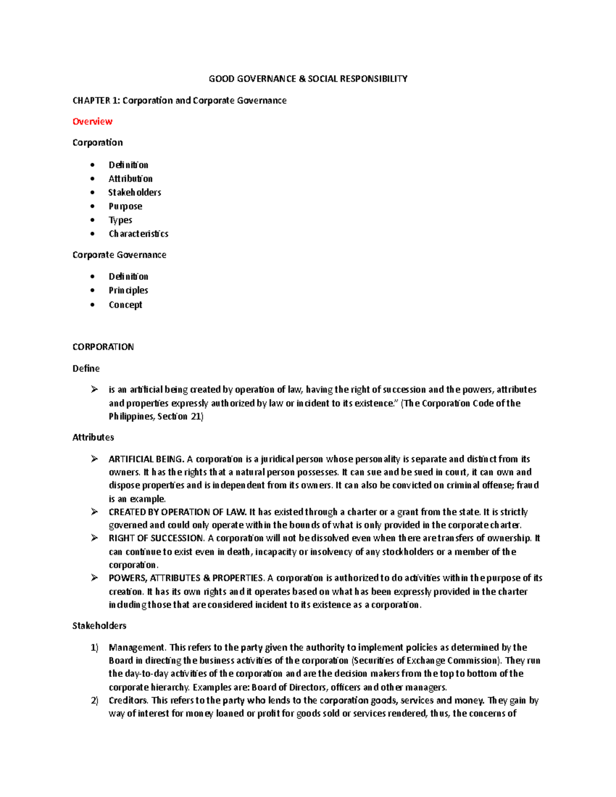 GGSR - Module 1 - It's about governance - GOOD GOVERNANCE & SOCIAL ...
