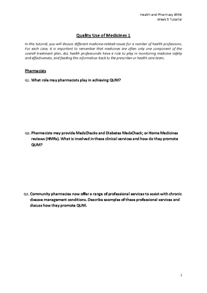 3F - Clinical Calculations Health and Pharmacy (8996), Semester 1 2021 ...