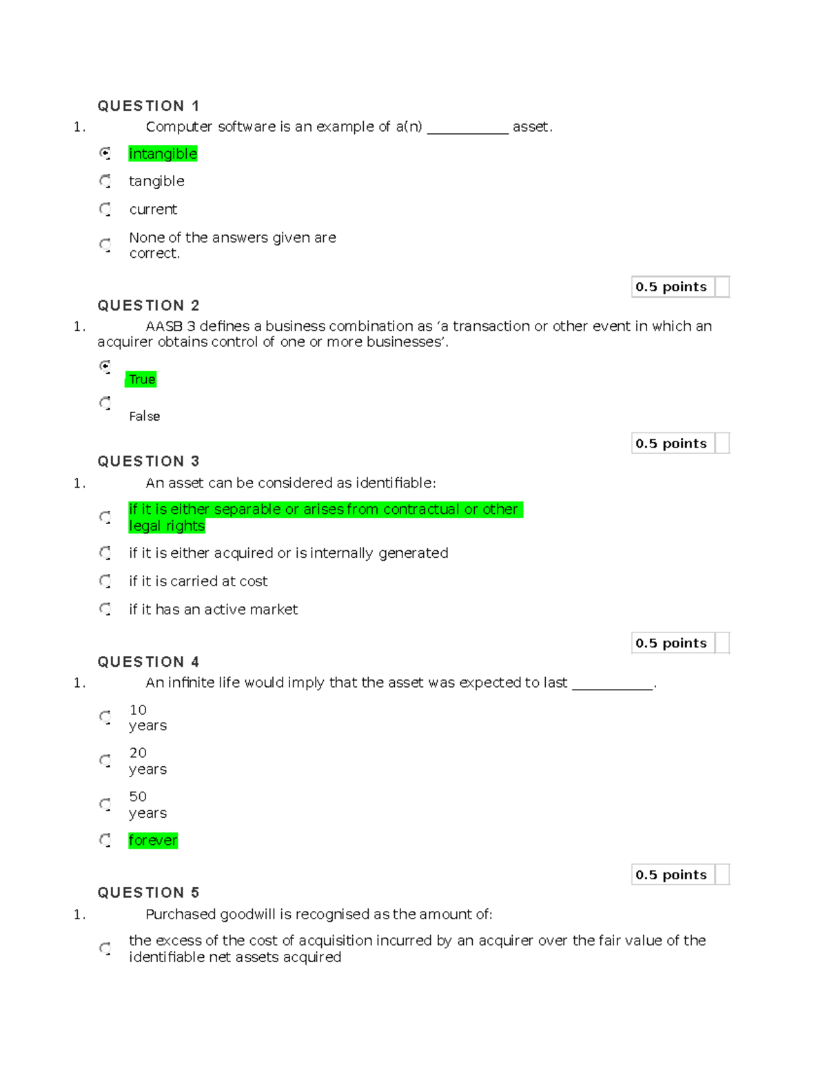 Final 21 13 September 2013, questions and answers - QUESTION 1 Computer ...