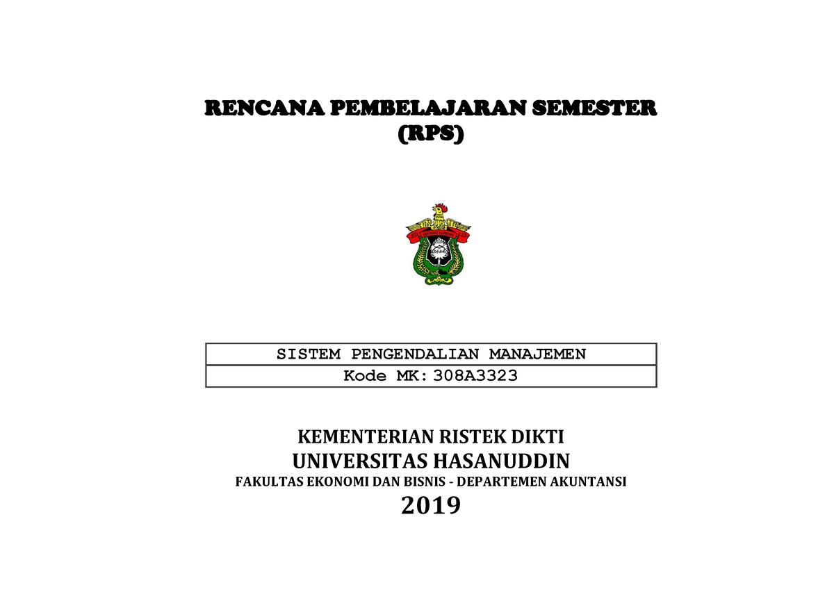 17 RPS Sistem-Pengendalian-Manajemen - RENCANA PEMBELAJARAN SEMESTER ...