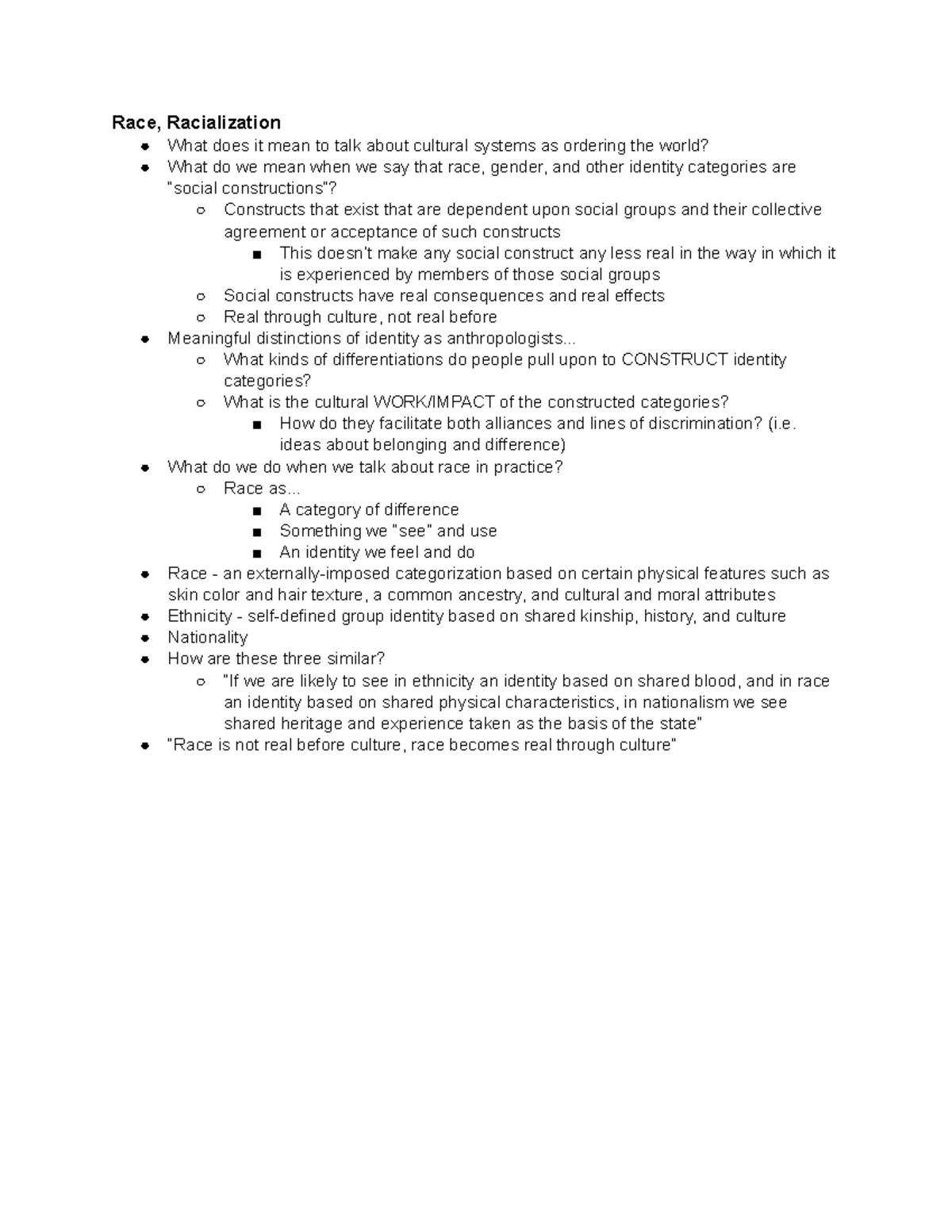 ANTH 10 14 - Anthropology 195 Howes-Michel Notes on Race and ...