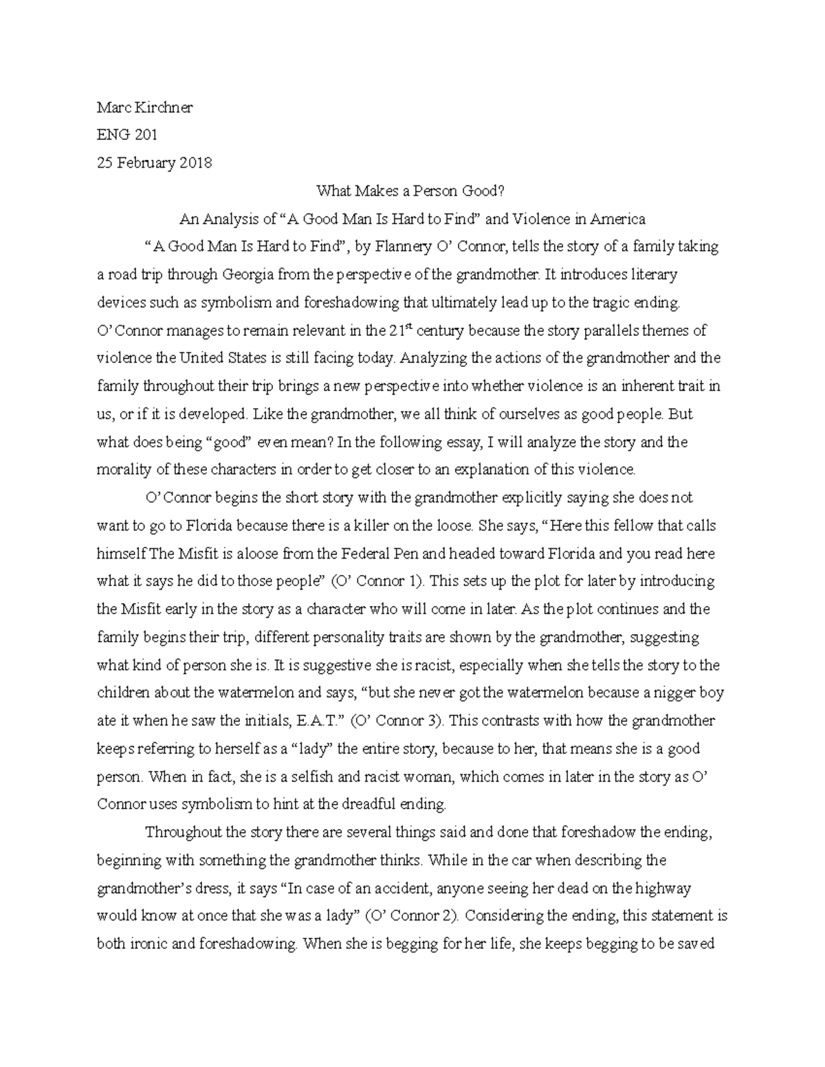 great man essay