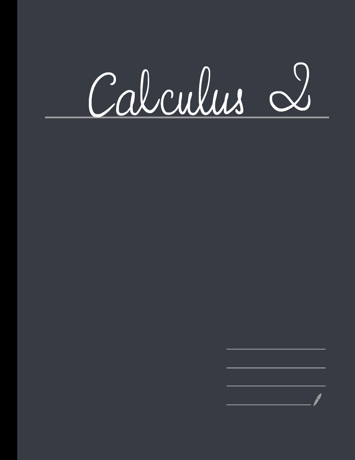 Cal - Notes - MATH 209 - Studocu