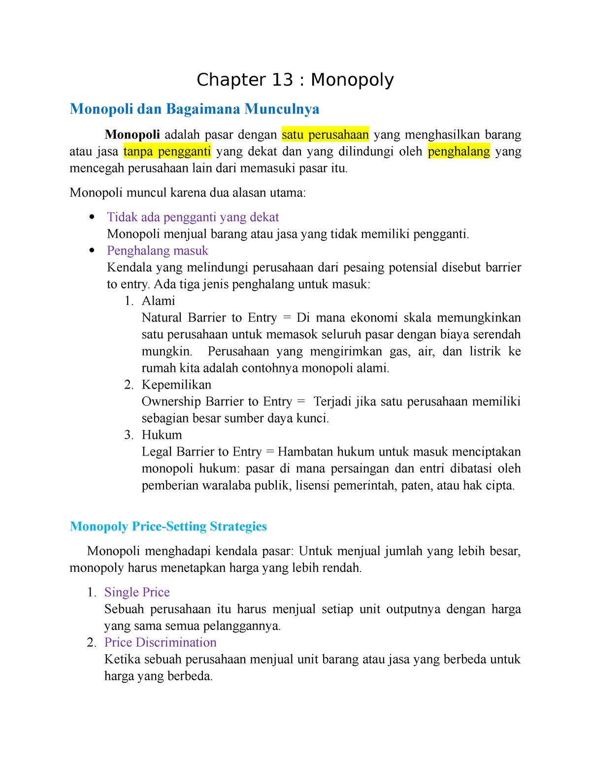 Pasar Monopoli - Chapter 13 : Monopoly Monopoli Dan Bagaimana Munculnya ...