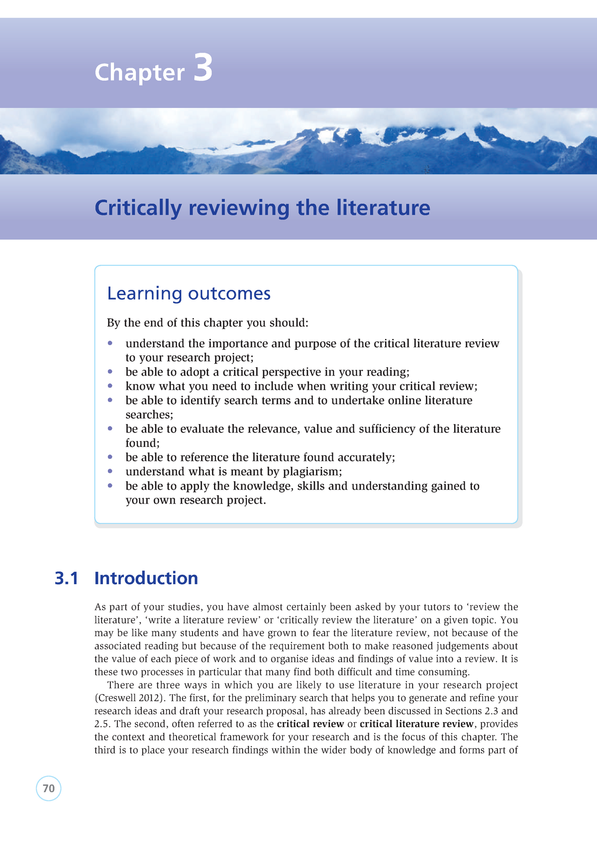 chapter 3 critically reviewing the literature