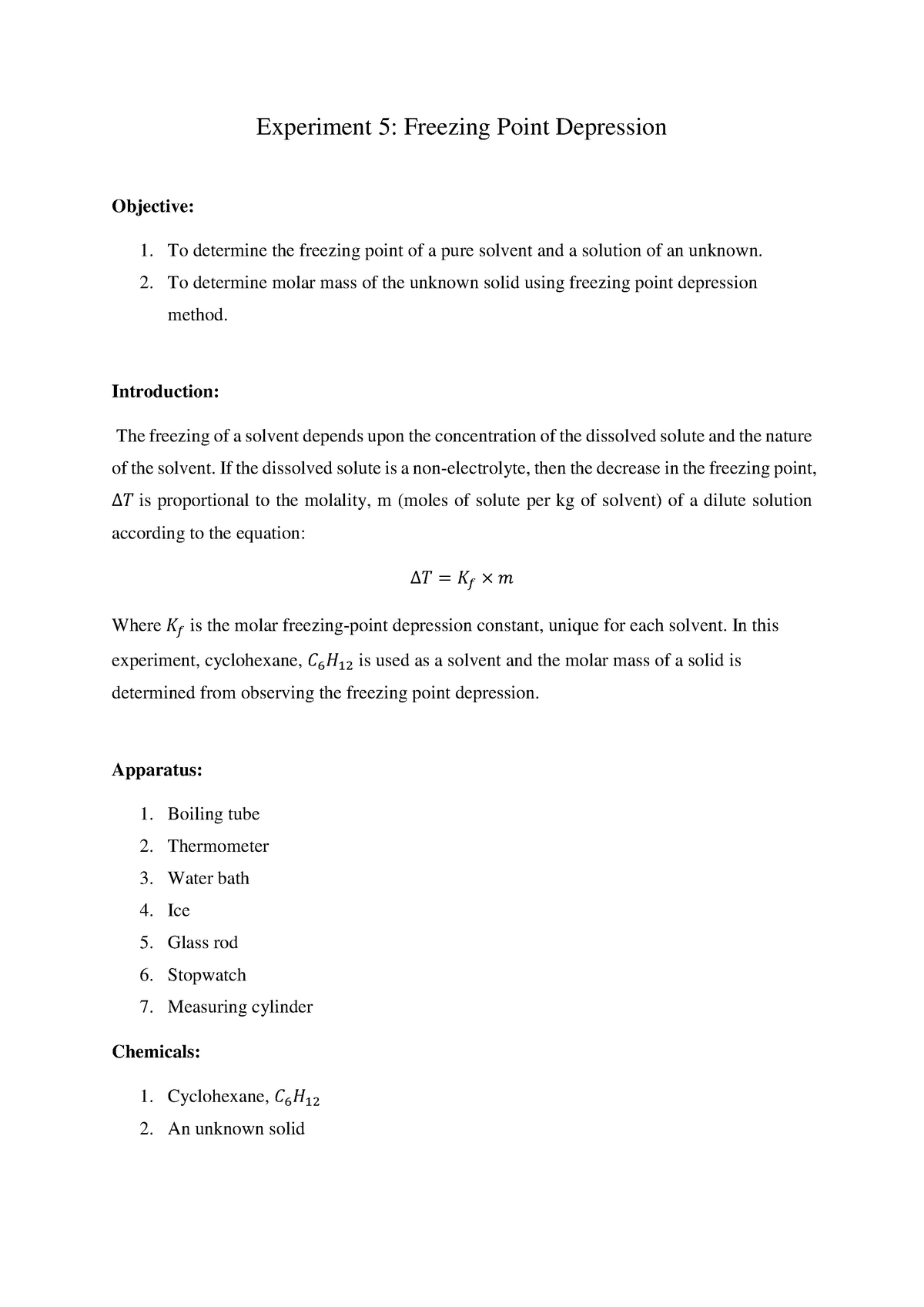 lab-report-experiment-5-freezing-point-depression-experiment-5