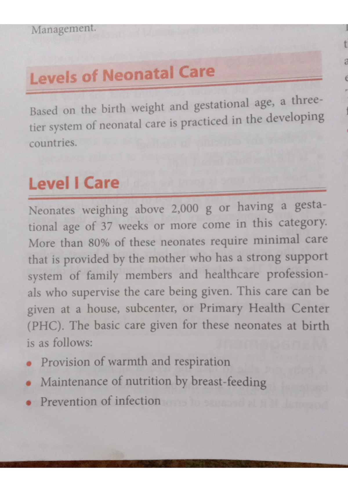 neonatal care thesis