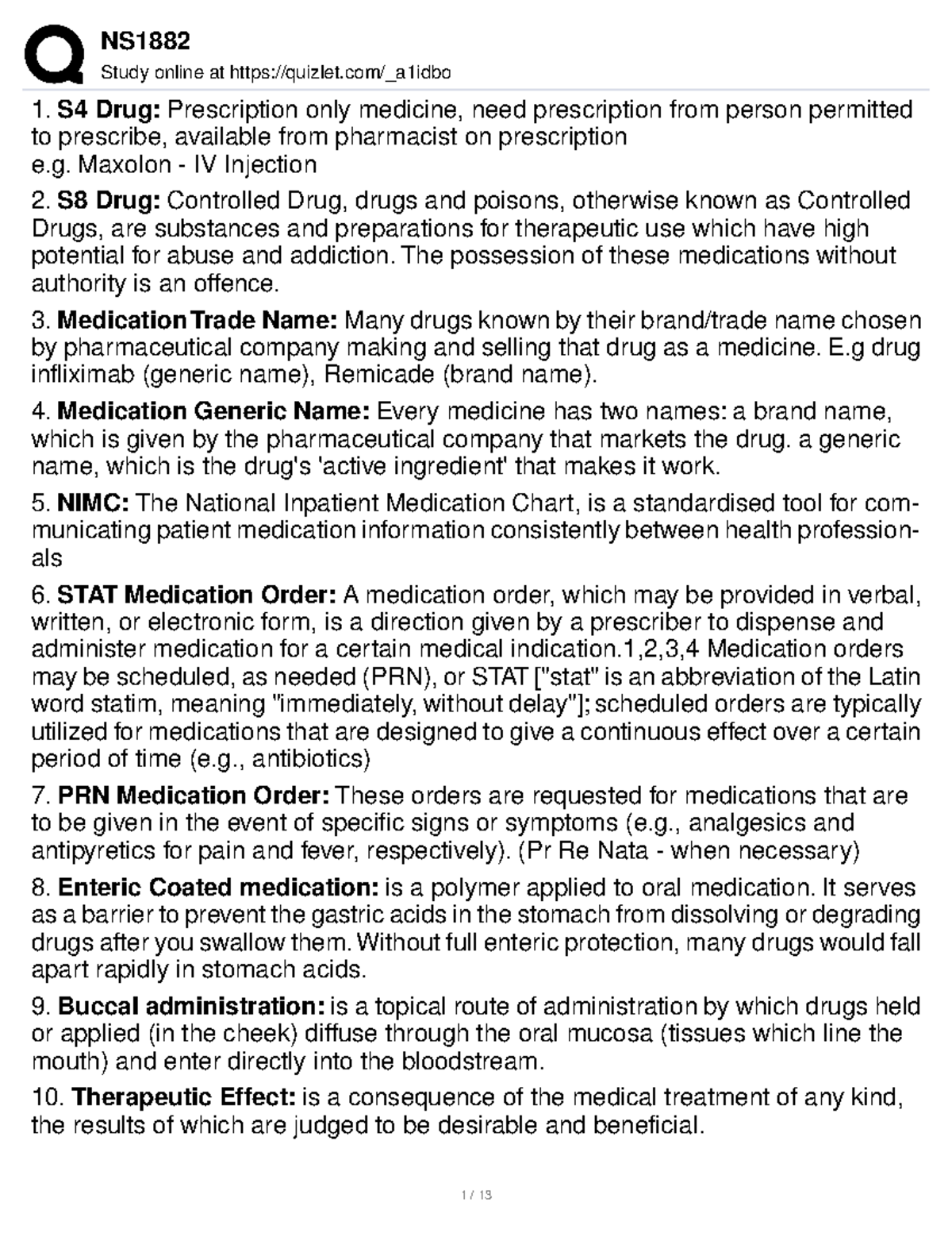 ns1882-revision-study-online-at-quizlet-a1idbo-s4-drug-prescription