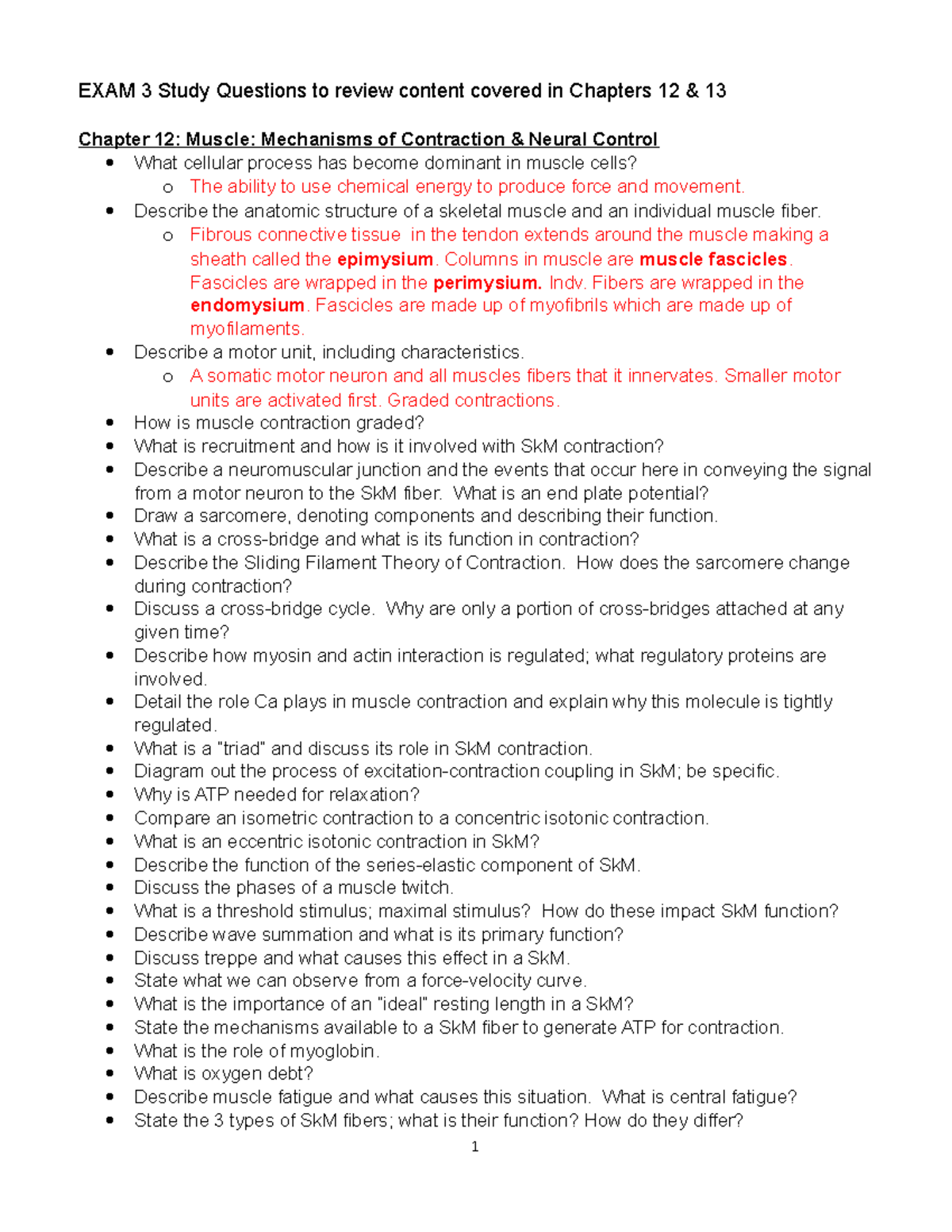 EXAM 3 Study Questions - EXAM 3 Study Questions to review content ...
