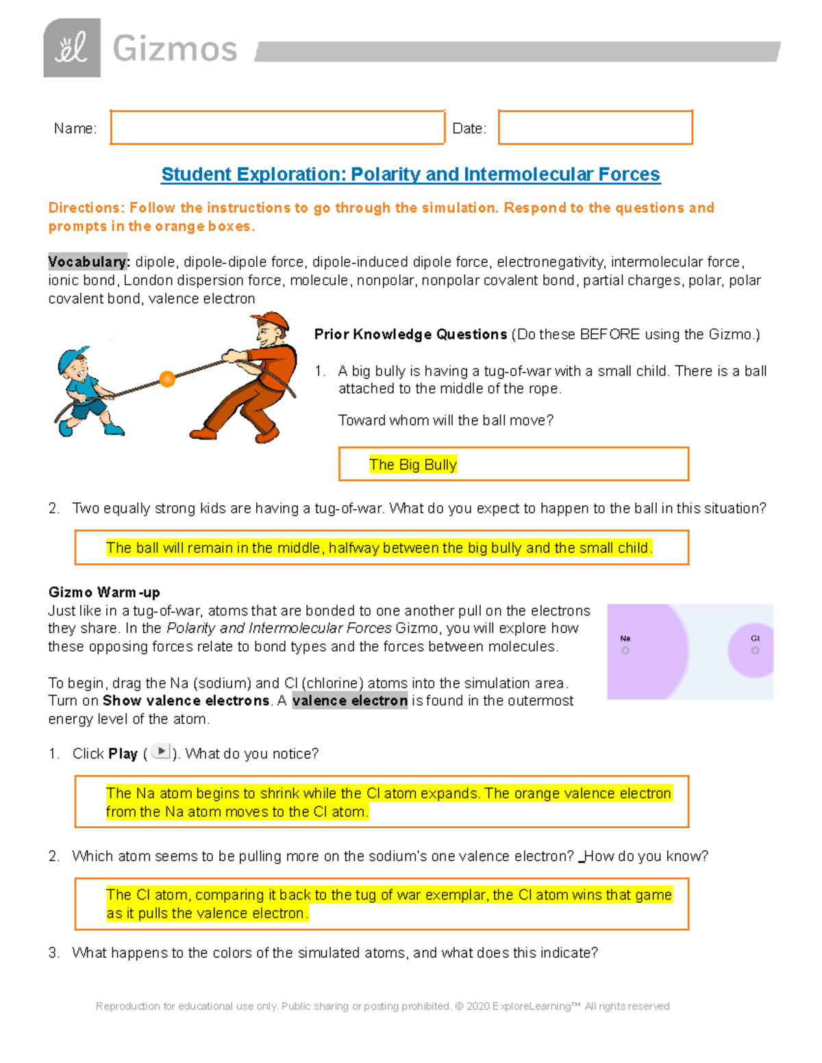 FILE 7661 Science Gizmo answer pdf for grade 10 students. Name Date Student Exploration