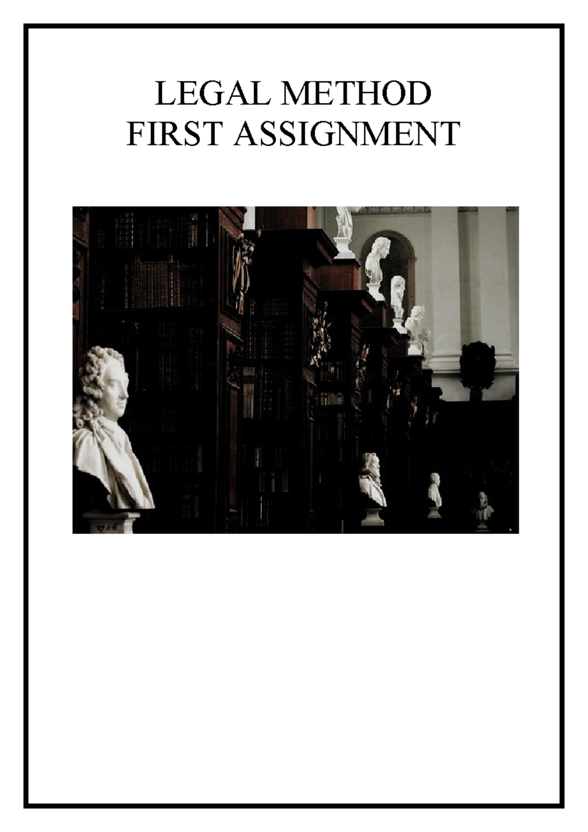 Legal Method Assignment copy - LEGAL METHOD FIRST ASSIGNMENT Modern day ...