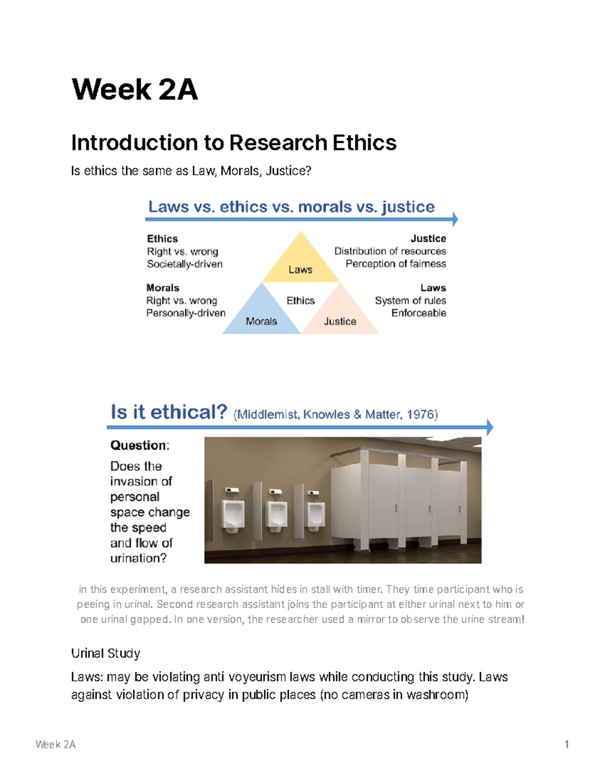 Week 2 lecture notes - Week 2A 1 Week 2A Introduction to Research ...