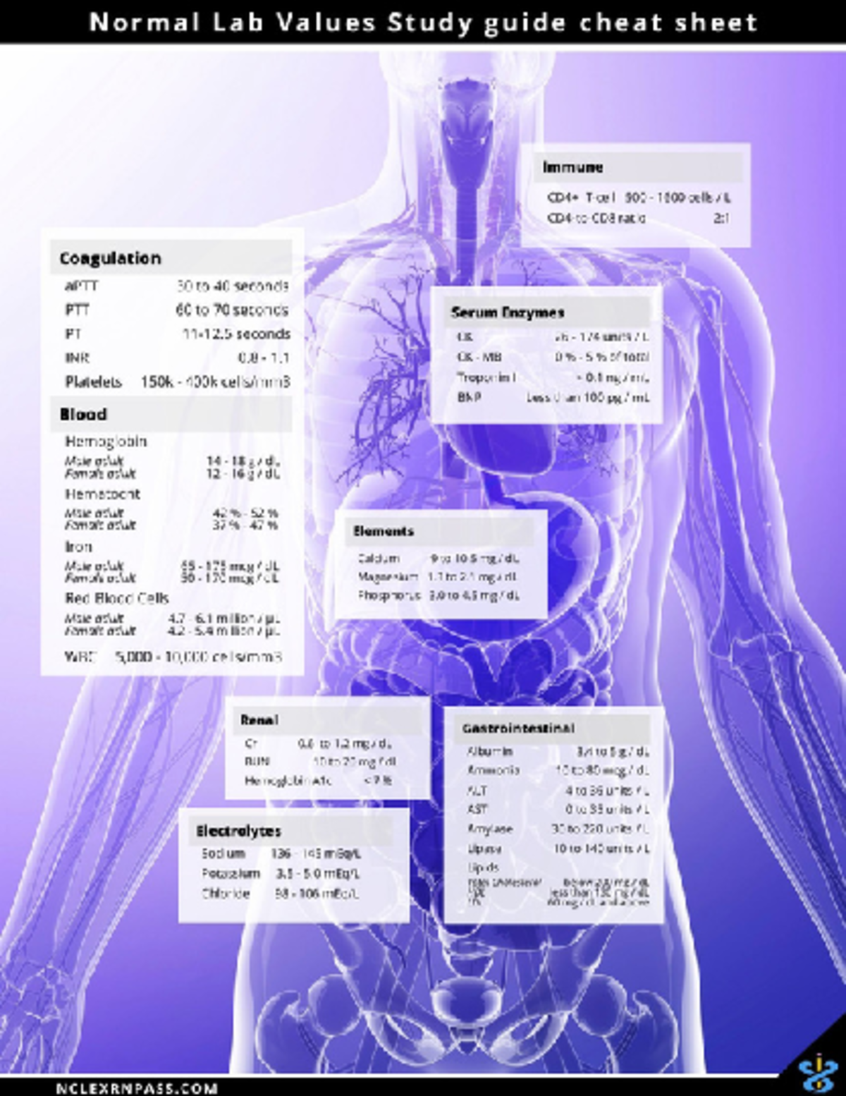 Nursing+lab+value+Cheat+sheets rmal Lab Values Study guide cheat