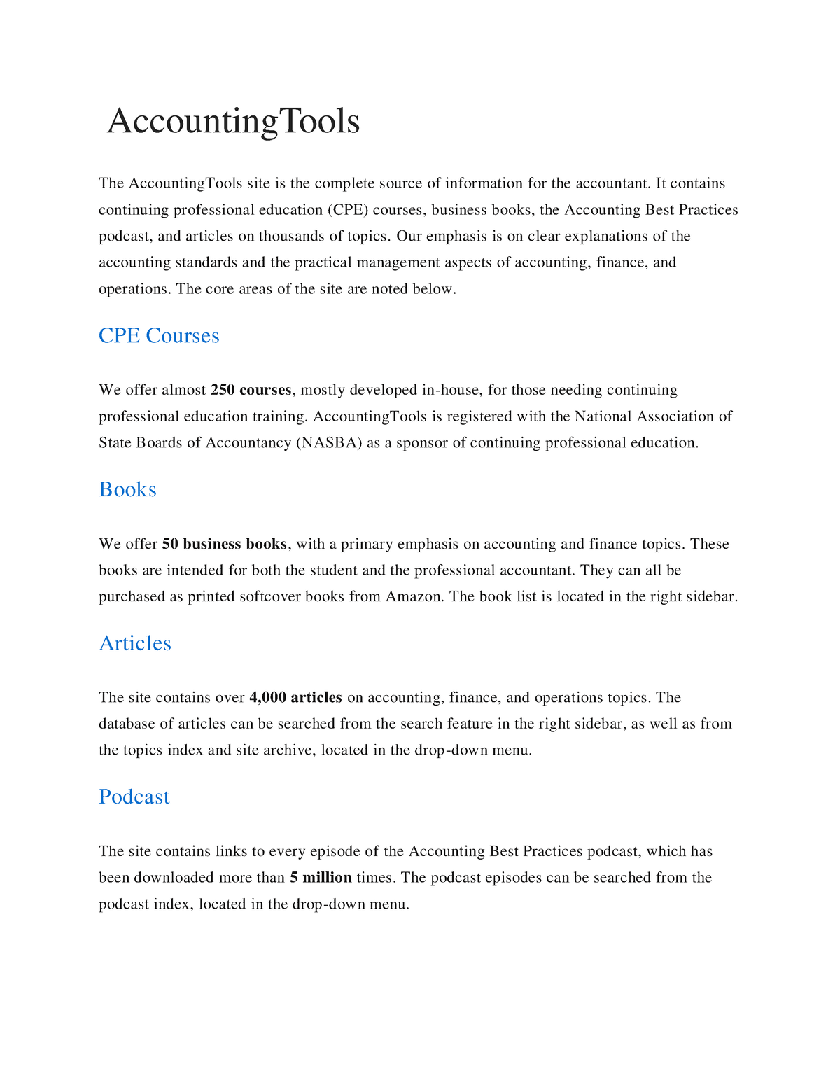 Accounting Tools - AccountingTools The AccountingTools Site Is The ...