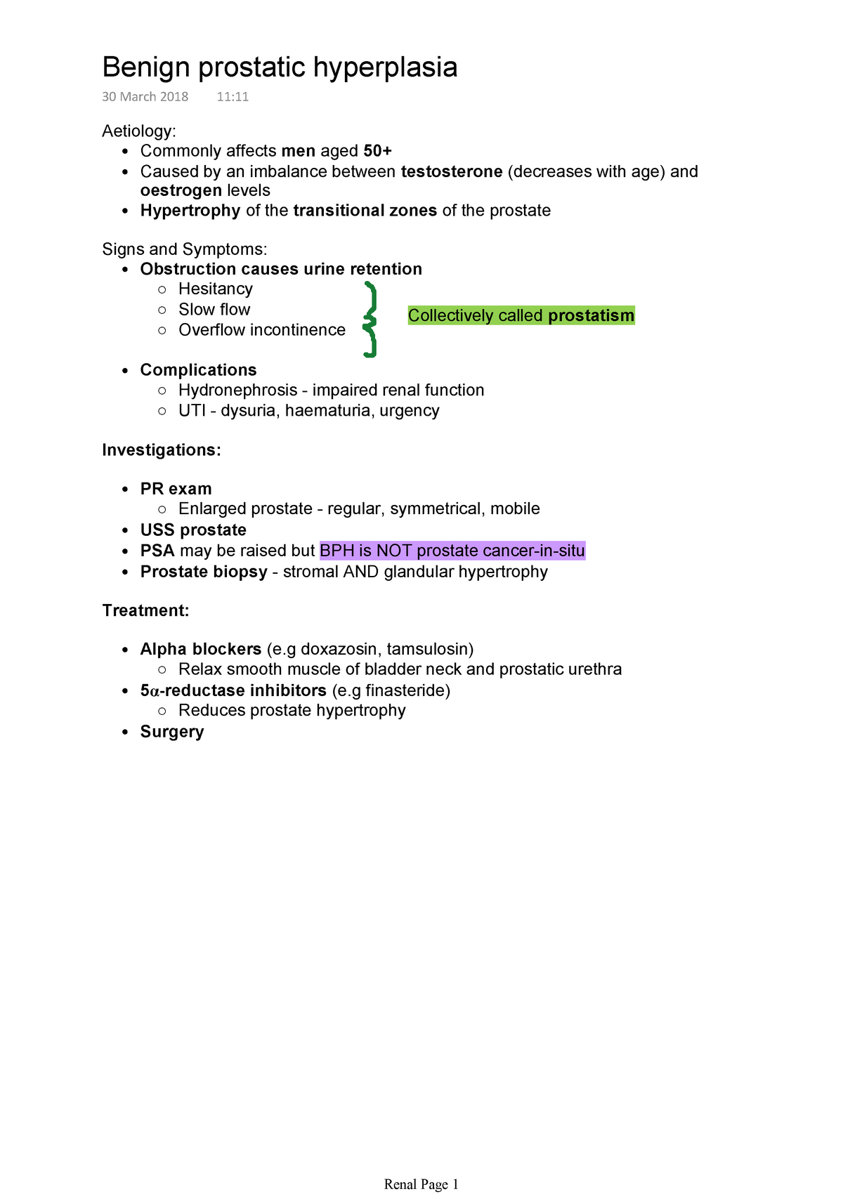 benign-prostatic-hyperplasia-studocu