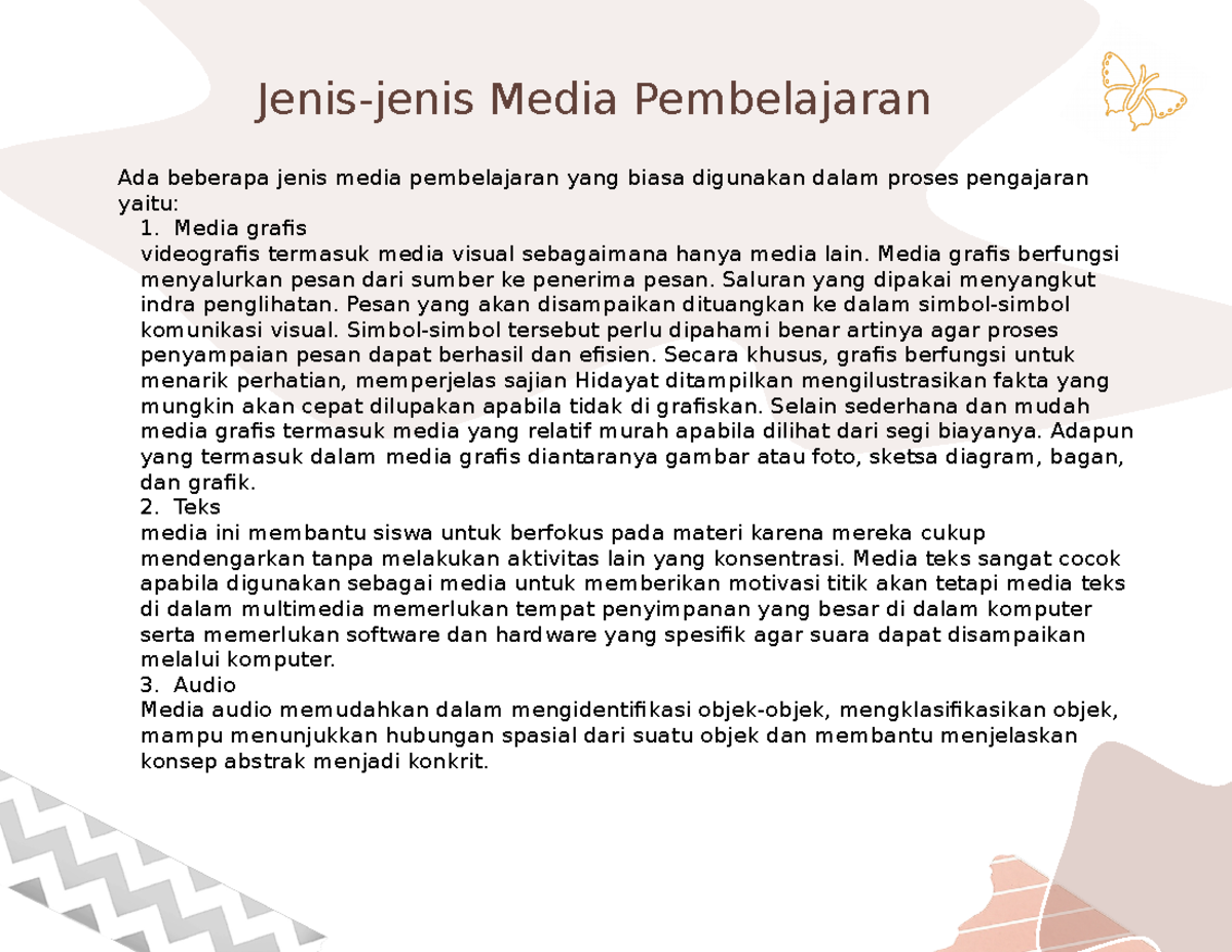 Jenis-jenis Media Pembelajaran - Jenis-jenis Media Pembelajaran Ada ...