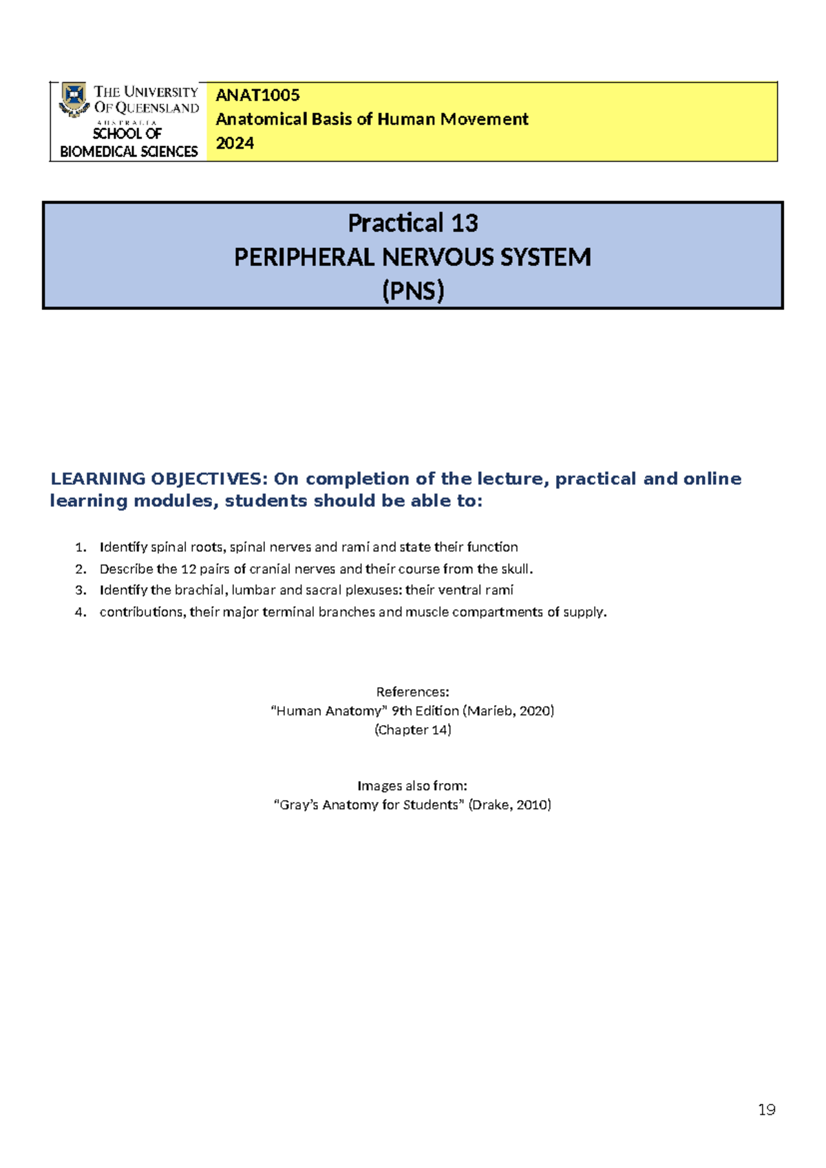 ANAT1005-2024 Pracs Module-3 NERV+ Endocr P13 student - SCHOOL OF ...