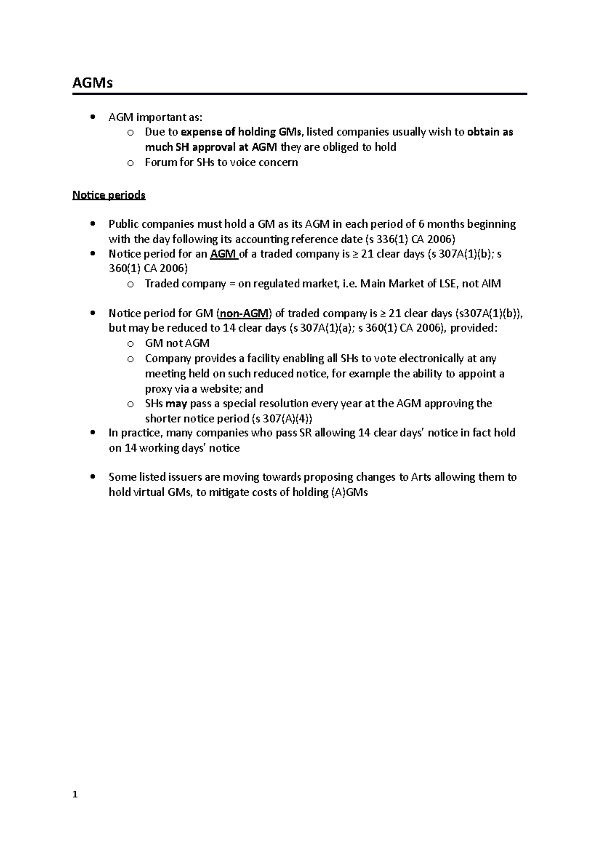 04 2 Agms Revision Notes Agms Agm Important As O Due To Expense Of Holding Gms Listed 04 2 Agms Revision Notes Agms Agm Important As O Due To Expense Of Holding Gms Listed