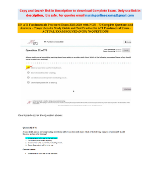 RN Comprehensive Predictor Exit Exam 180 Questions And Answers - Actual ...