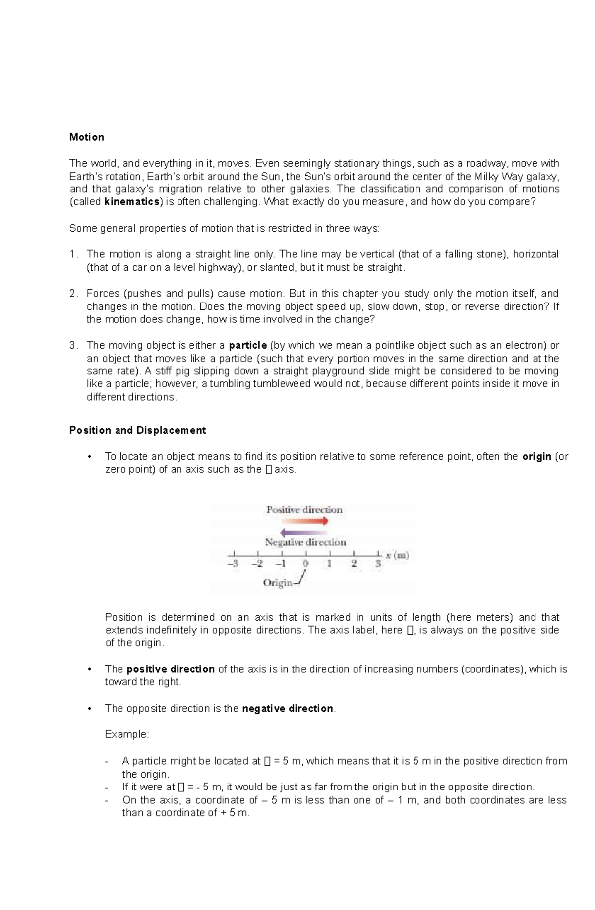 IM-3 Physics for Engineers - Motion The world, and everything in it ...