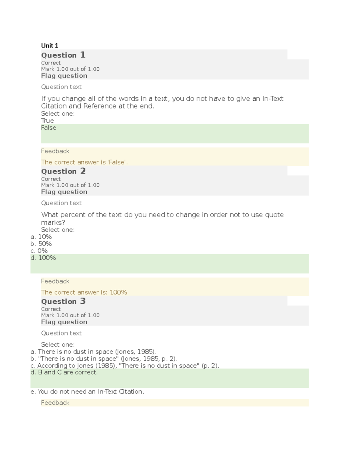 ENG 1102 Quiz Q&A For All - Unit 1 Question 1 Correct Mark 1 Out Of 1 ...