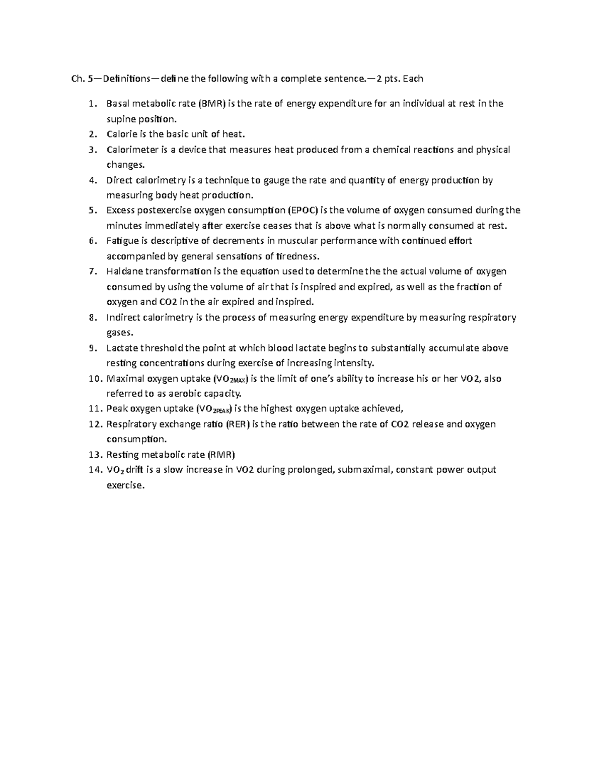 Ch5-definitions - Professor Mandy Northcutt. Chapter 5 definitions and ...