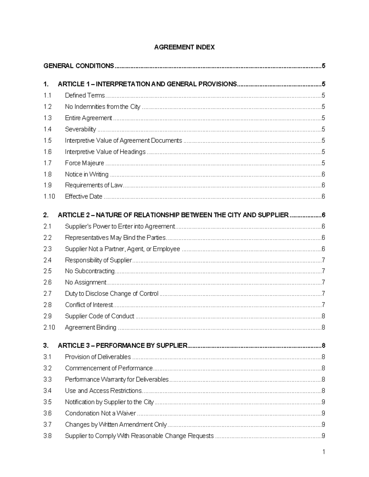 part-2-form-of-agreement-agreement-index-general-conditions-article