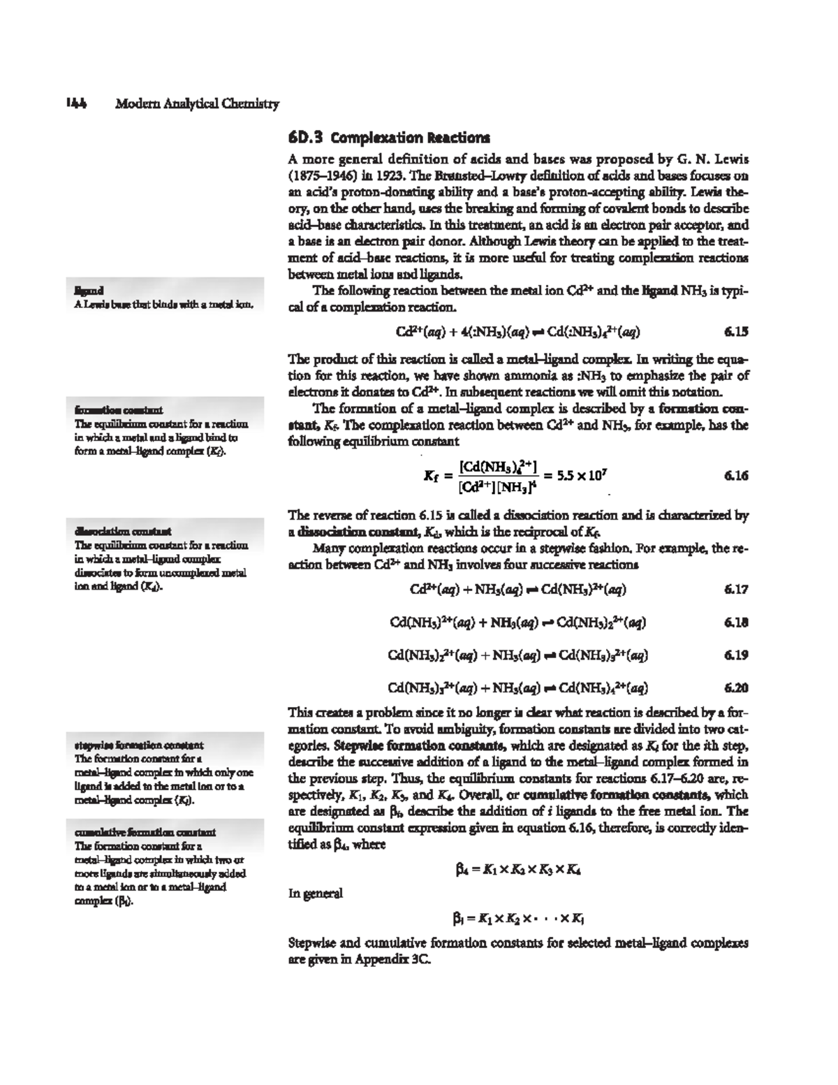 Complexation Reactions - Analytical Chemistry - Studocu