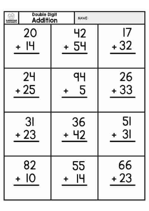Document 131 - Worksheet - MATH Adding Numbers MONKS Without Regrouping ...