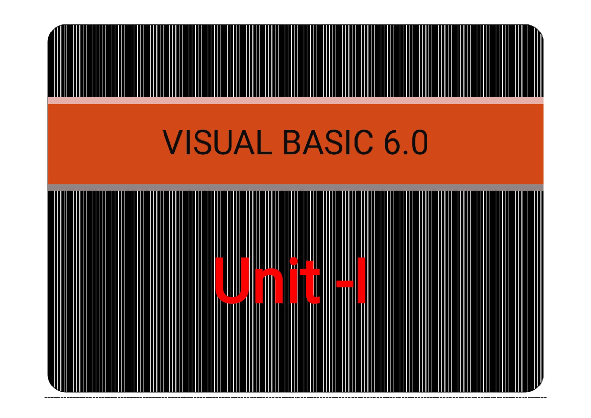 Unit-i-vb - Please give me notes - Bachelor of Computer Application ...