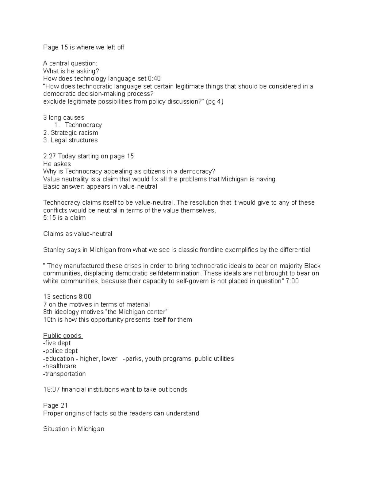 LSP 120 notes 4 - Page 15 is where we left off A central question: What ...