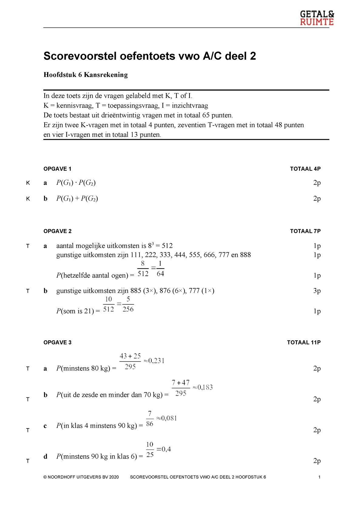 Oefentoets H6 Scorevoorstel - Scorevoorstel Oefentoets Vwo A/C Deel 2 ...
