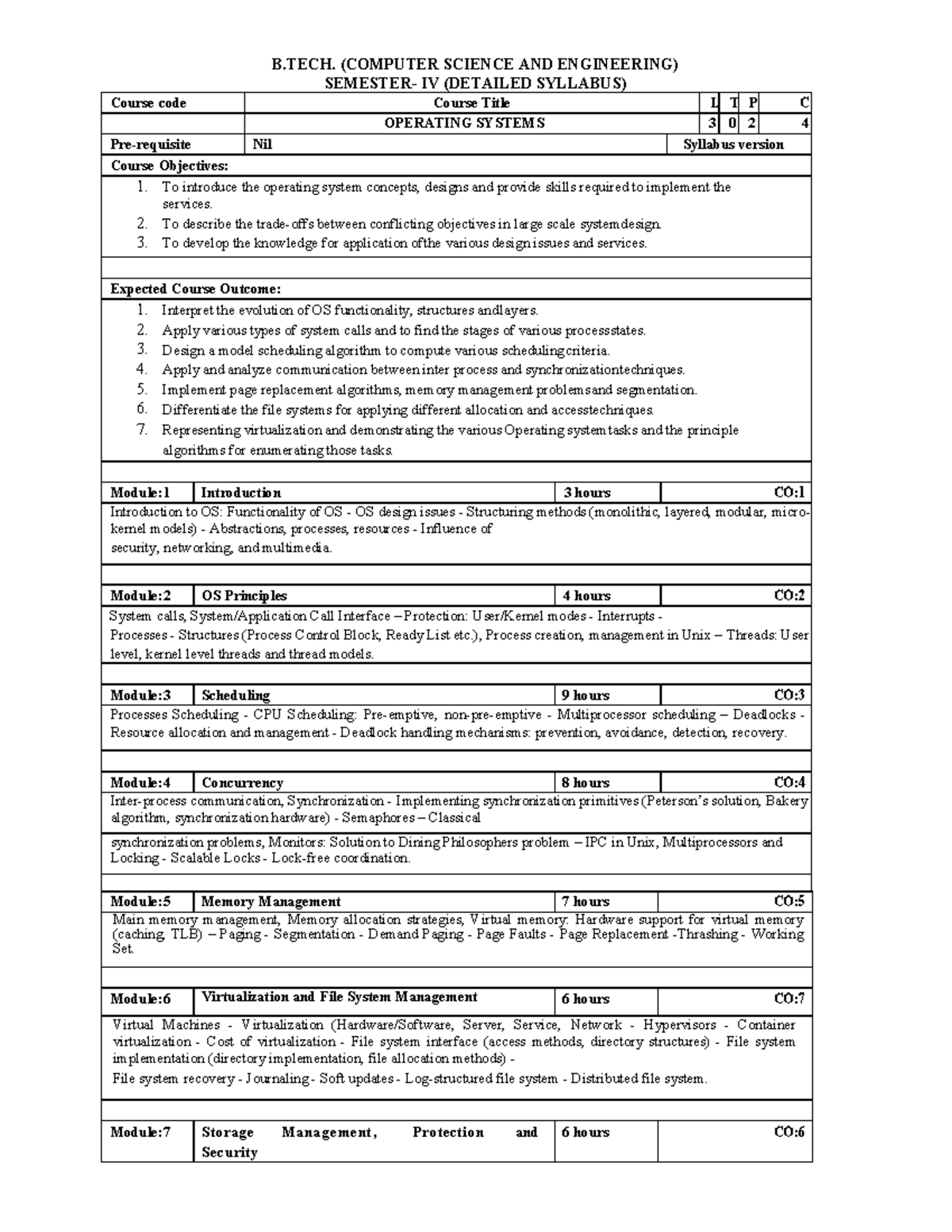 Lecture notes of first class of session - B. (COMPUTER SCIENCE AND ...