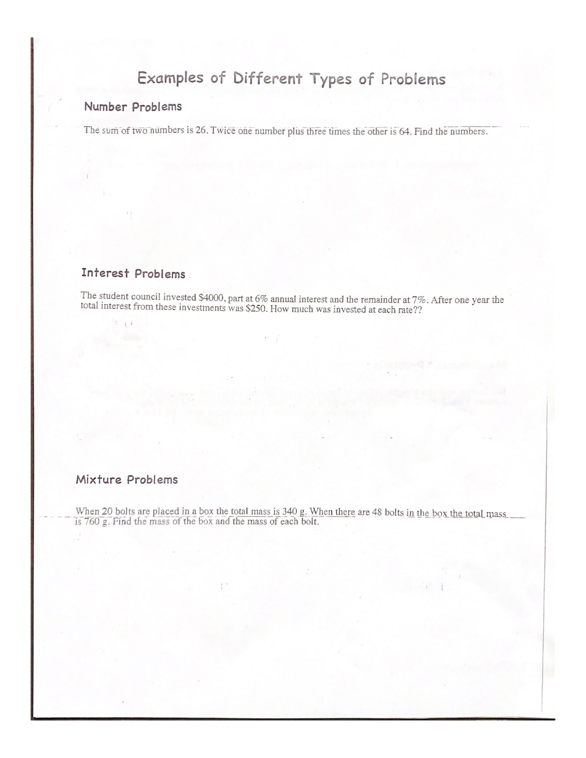 linear-system-word-problems-worksheet-studocu