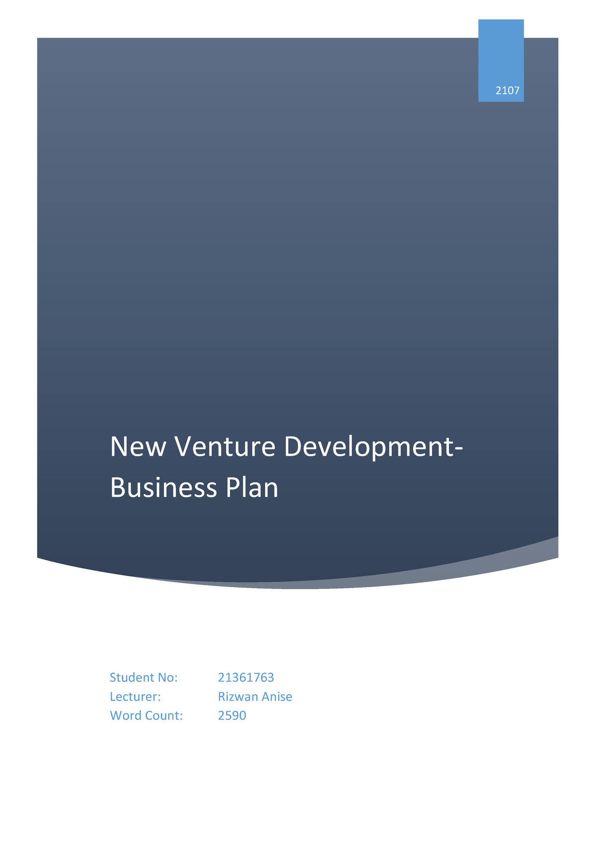 new-venture-develpoment-business-plan-assignment-2-new-venture