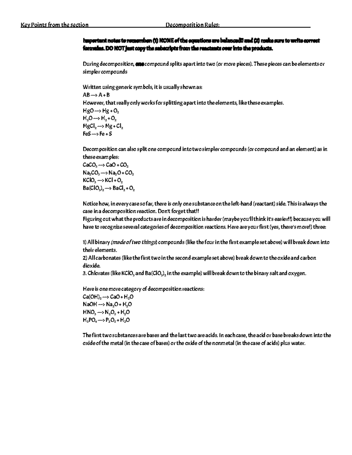 rules-for-decomposition-key-points-from-the-section-decomposition