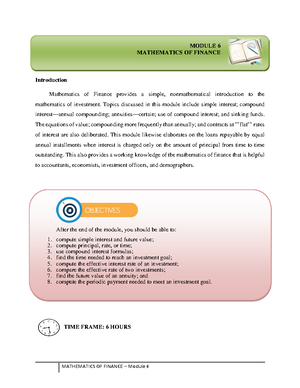 Learning+ Module+6++WEEK+13 - MODULE 6 MATHEMATICS OF FINANCE ...