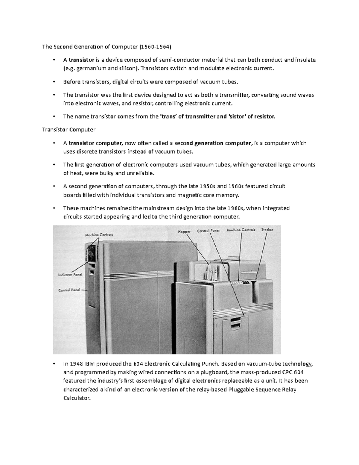 ITE Reviewer - Lecture notes week 13-18 - The Second Generation of ...