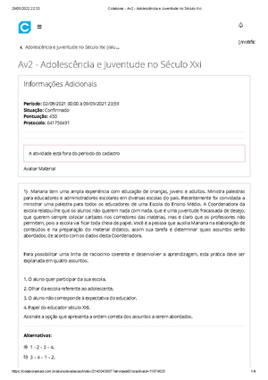 Colaborar - Av2 - Libras - Língua Brasileira De Sinais - 29/05/2022 22 ...