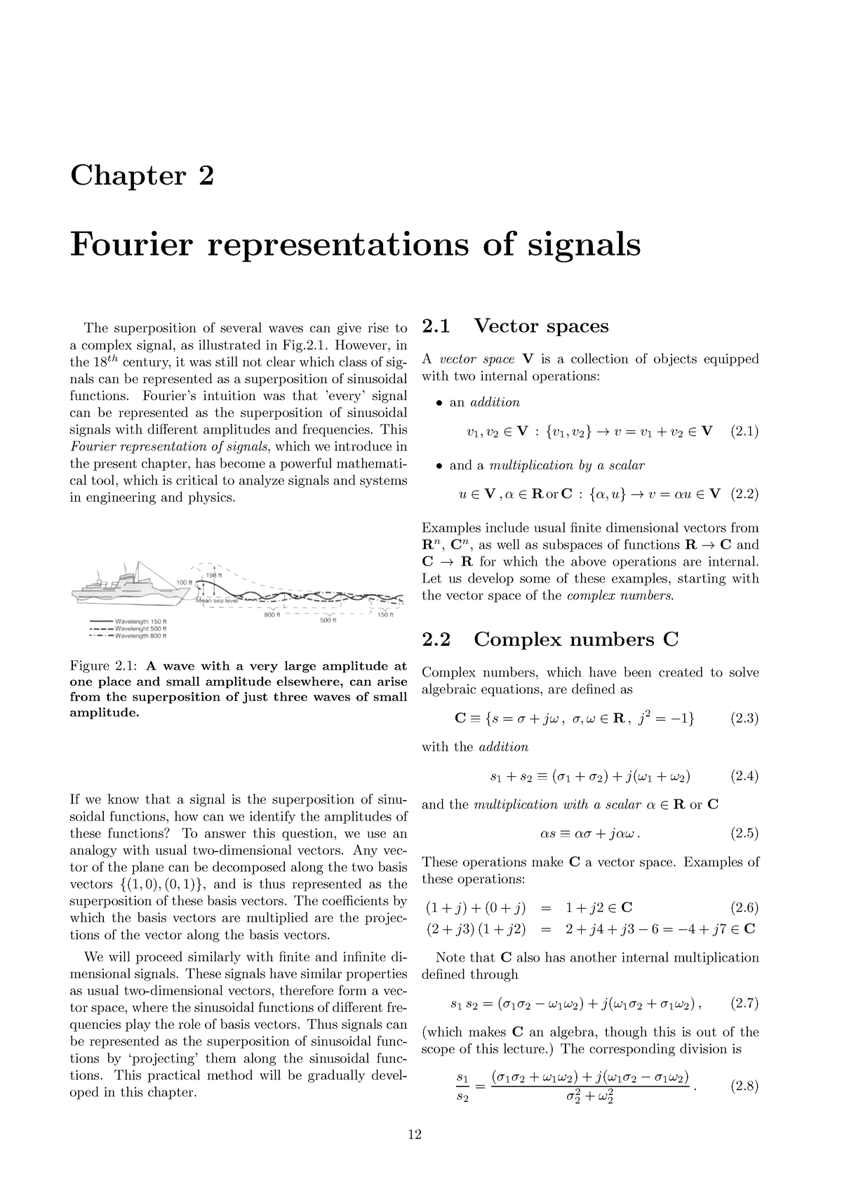 Chapter 2 - Signals And Systems Notes Chap 2 - Chapter 2 Fourier ...