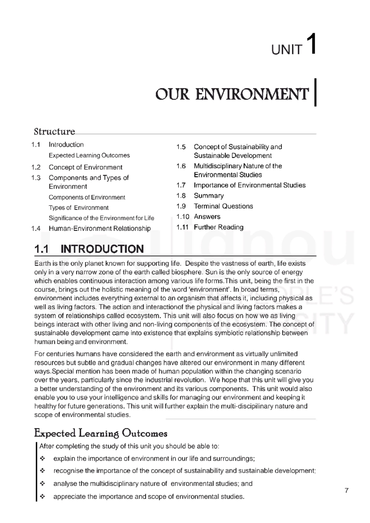 bevae 181 environmental studies assignment