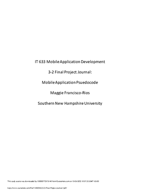 IT 633 4-2 Final Project Journal - IT 633 Mobile Application ...