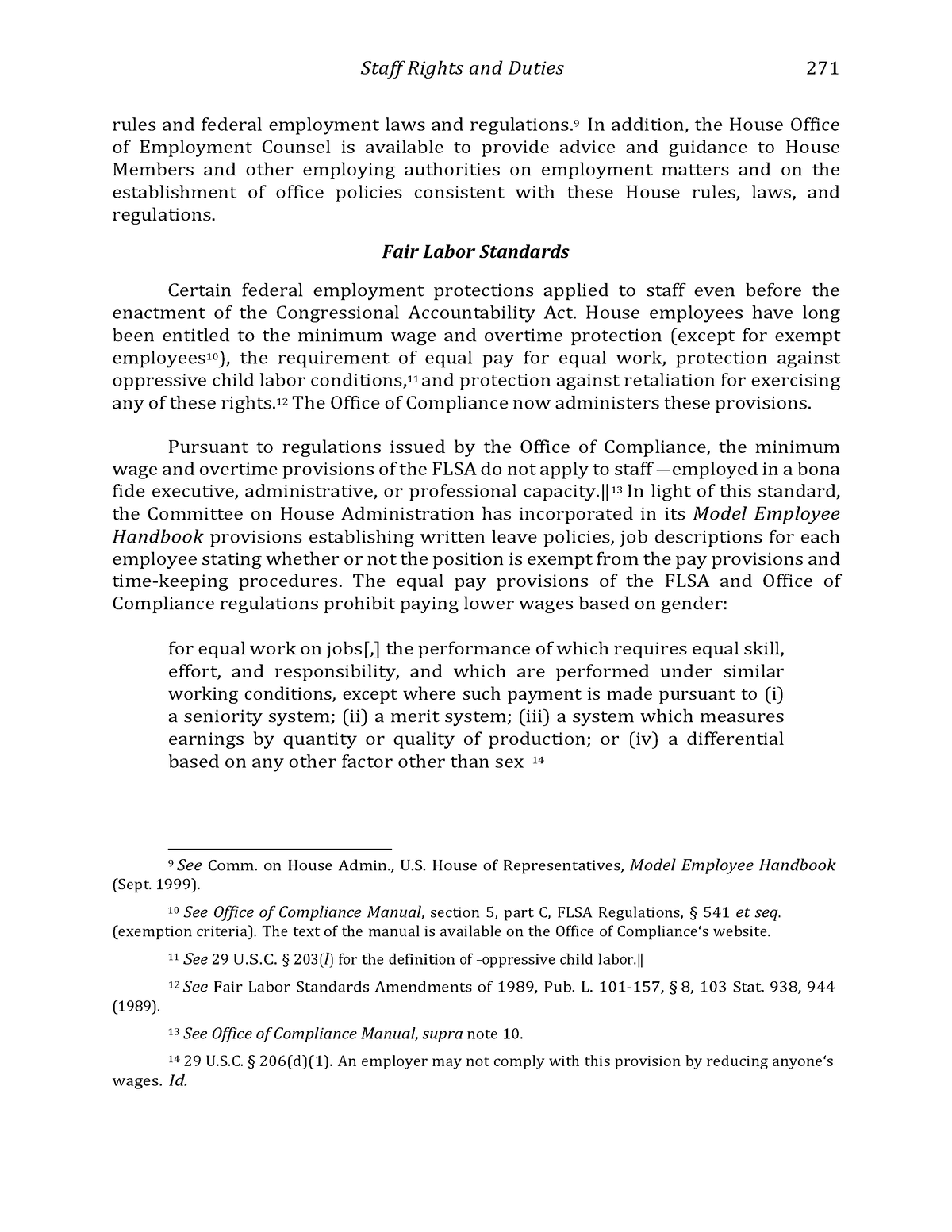 Annual Ethics Training Requirement Staff Rights and Duties 271 rules