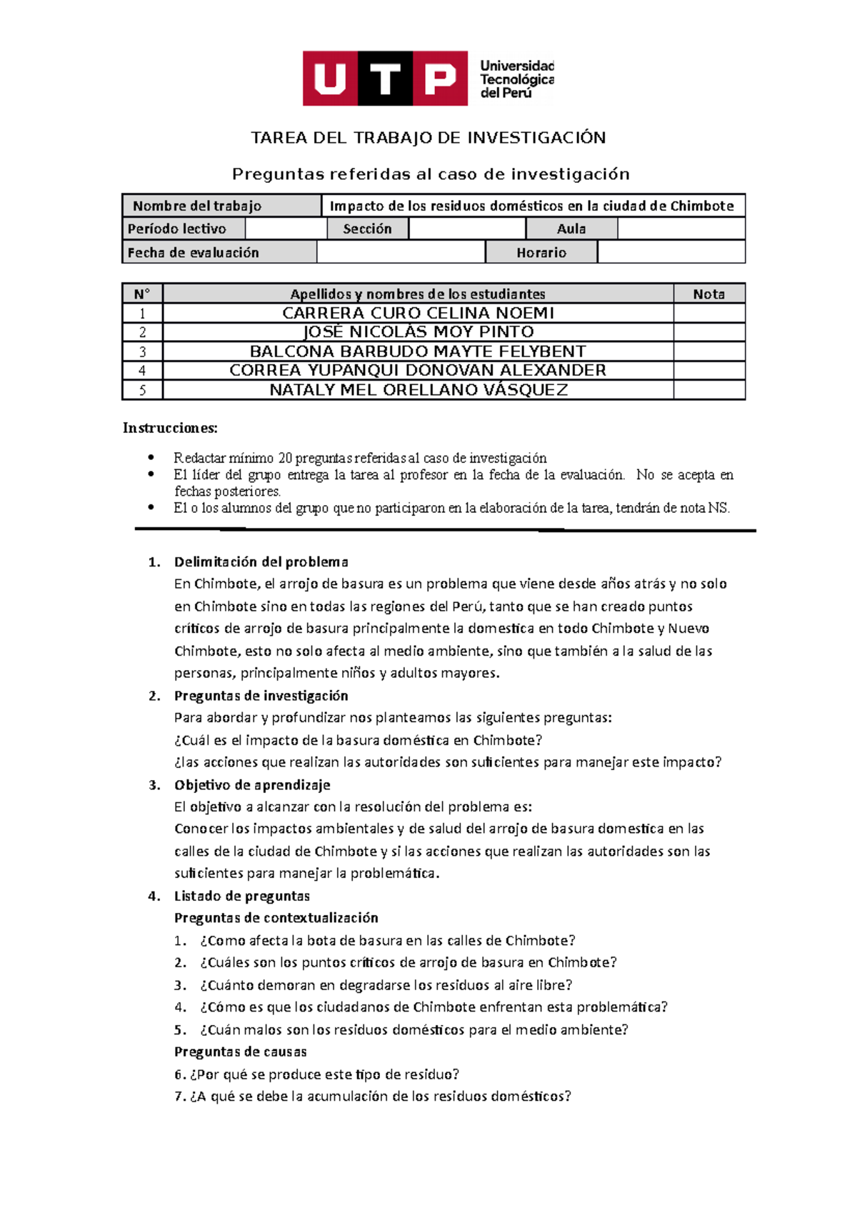 (AC-S03) Semana 03 - Tema 02 Tarea 1- Delimitación Del Tema De ...